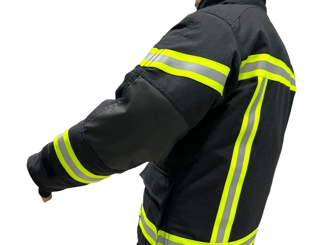 Black Firefighter Turnout Gear Jacket & Pants